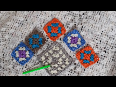 Видео: Бабушкин квадрат.Вяжем легко и просто.