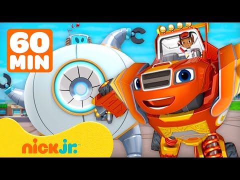 Видео: Вспыш и чудо-машинки | 60 МИНУТ РОБО-спасений Вспыша 🤖 с Эй-Джеем | Nick Jr. Cyrillic