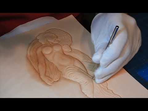 Видео: Leather Embossing Technique. 3D Рельефное тиснение на коже растительного дубления.
