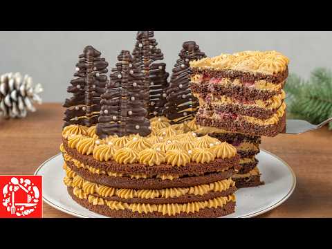 Видео: ПОТРЯСАЮЩЕ ВКУСНЫЙ ТОРТ "Елочки" Нежный Шоколадный торт Рецепт
