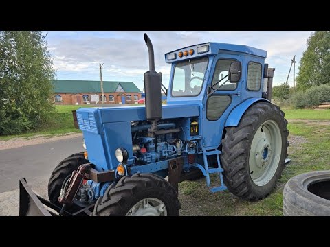 Видео: Восстановленный трактор Т-40 с ножом и подъёмником.