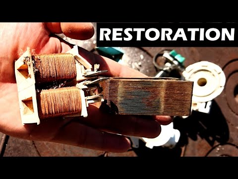 Видео: Ржавый, восстановление нагнетательного насоса из металлолома | Стиральная машина