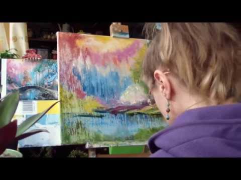 Видео: МАСТЕР КЛАСС: КАК НАРИСОВАТЬ ОСЕННИЙ ПЕЙЗАЖ ПОЭТАПНО