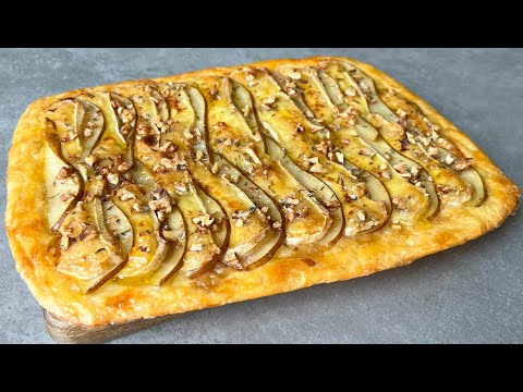 Видео: Французский Пирог с Грушей и Сыром Камамбер / Грушевый Пирог / Pear Pie / French Pie