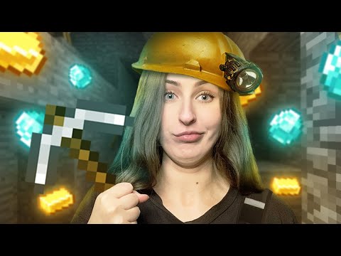 Видео: Ушла с YouTube и ПОШЛА в ШАХТУ | ASMR Minecraft