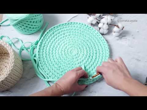 Видео: Идеальный ровный круг с косичкой из трикотажной пряжи