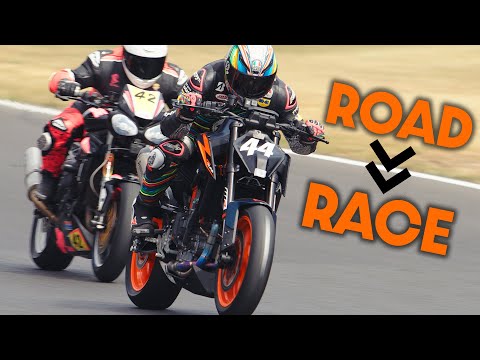 Видео: Дорога к гонке | KTM 890 Duke R Racer