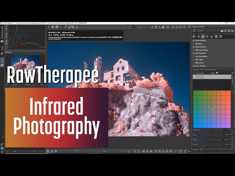 Видео: RawTherapee для редактирования инфракрасной фотографии