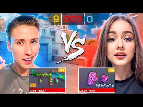 Видео: ДУЭЛЬ ПРОТИВ САМОЙ СИЛЬНОЙ ДЕВУШКИ НА 100.000 ГОЛДЫ😍... STANDOFF 2