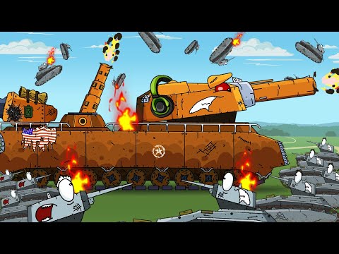 Видео: Металлический МОНСТР РАТТЕ едет к ГИГАНТУ - Все Серии -Мультики Про Танки