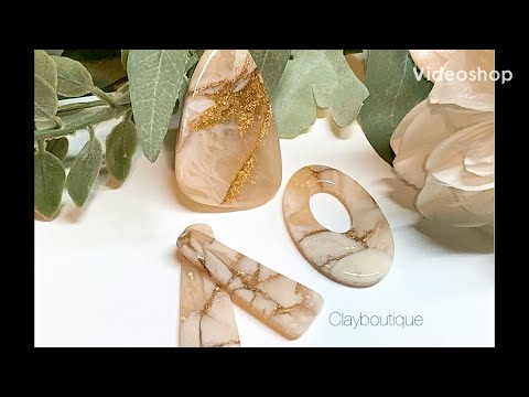 Видео: Искусственный золотой кварц из полимерной глины