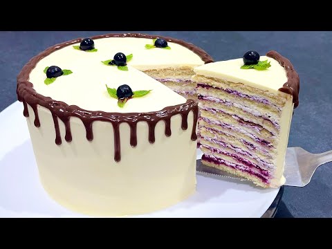 Видео: Торт МОЛОЧНАЯ девочка со СМОРОДИНОЙ! Попробуйте!