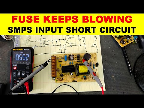 Видео: Предохранитель продолжает перегорать || Как найти короткое замыкание на входе в SMPS