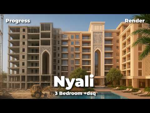 Видео: Внутри одного из самых элегантных домов на стадии строительства в Ньяли | Просторный трёхспальный...