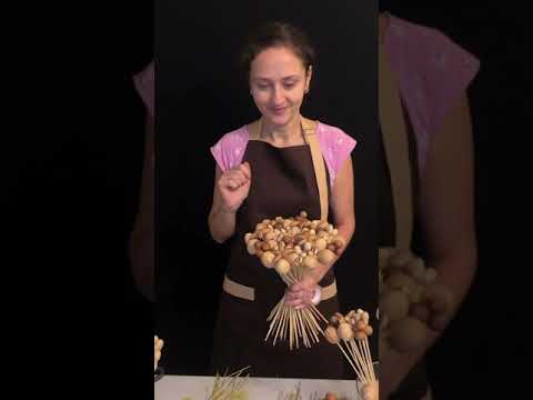 Видео: Ореховый букет.  Спиральная техника#masterclass #gift #giftideas