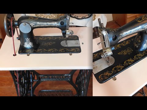 Видео: Как собрать станину, столешницу и установить старинную швейную машинку Зингер