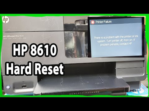 Видео: Как исправить ошибку системы чернил HP OfficeJet Pro 8610 после аппаратного сброса