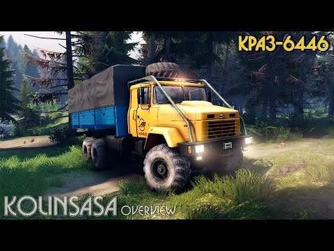 Видео: Spintires 2014 - КрАЗ-6446