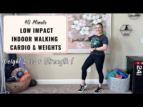 Видео: ПОХУДЕНИЕ С ПОМОЩЬЮ ХОДЬБЫ: 40-минутная тренировка ходьбы, тренировка ходьбы в помещении, ходьба ...