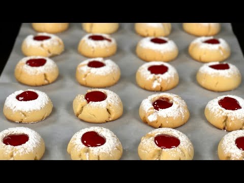 Видео: Рецепт печенья за 10 минут! Фантастические печенья, которые тают во рту! Быстро и просто к чаю!