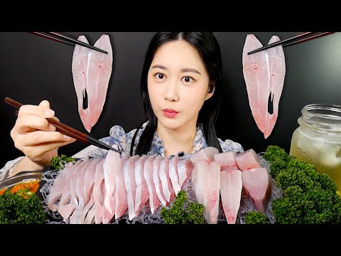 Видео: Мукбанг Сашими из Серебряный Помфрет 🐟(Сырая Рыба) Real Sound MUKBANG | ASMR | EATING SOUND