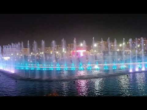 Видео: Вечерний Ташкент. Шоу фонтанов в Ташкент-city. Fountains. Show.