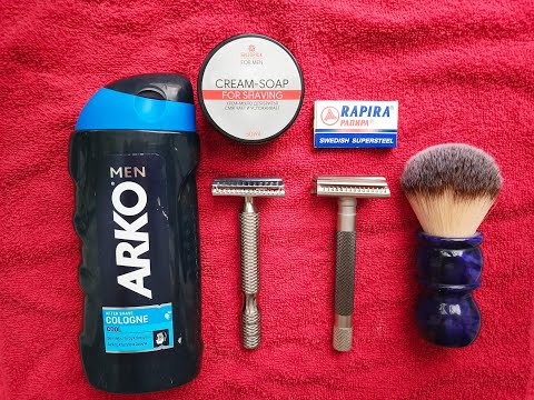 Видео: Новогодний забрив-сравнение слантов от Parker и Razorock