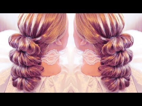 Видео: Коса на резинках | Авторские причёски | Лена Роговая | Hairstyles by REM | Copyright © #hairstyles