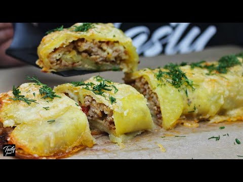 Видео: Картофельный Рулет на Праздник, вкусно до последней крошки!