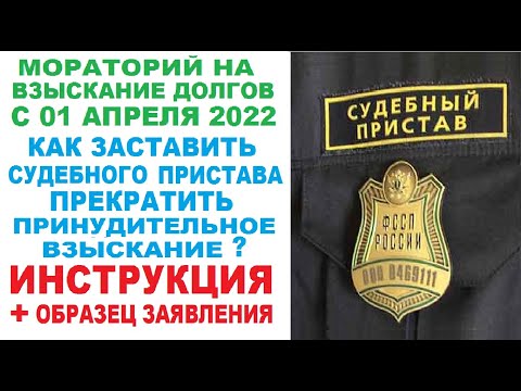 Видео: Как заставить приставов приостановить взыскание с вас долга в 2022 году? Инструкция! Совет юриста