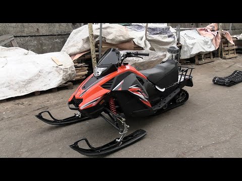 Видео: Снегоход COMPASS 200 (в сборе) (аналог WD180). Обзор.