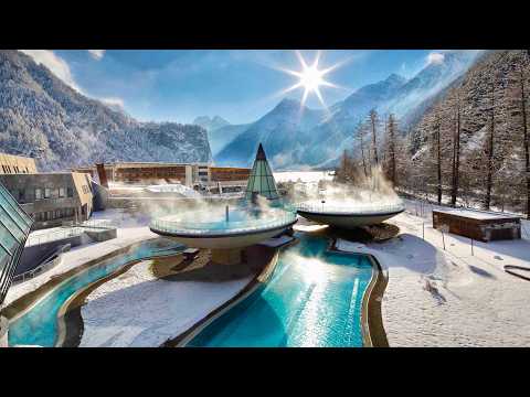 Видео: AQUA DOME | Футуристический спа-отель в Альпах (тур в 4K)