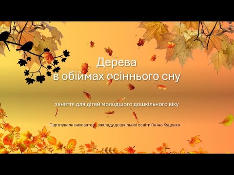 Видео: "Дерева в обіймах осіннього сну"