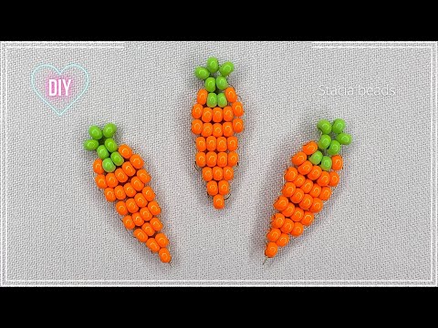 Видео: Как сделать 🥕 Морковь 🥕 из бисера параллельным плетением ?