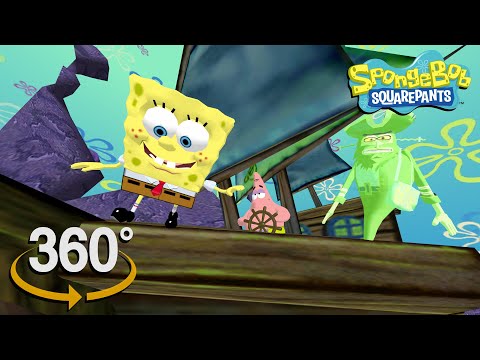 Видео: Губка Боб Квадратные Штаны! — 360° — Летучий Голландец! (Первая игра в формате 3D VR!)