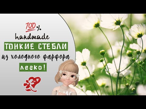 Видео: НОВИЧКАМ! Легкие способы обкатки стеблей и черенков. Разные стебли из холодного фарфора.