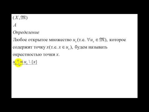 Видео: Интуитивная топология | альтернативное определение замкнутого множества