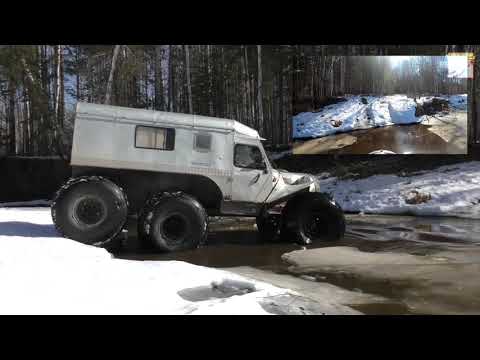 Видео: Вездеход 6х6 "ТАЙМЕНЬ". Весенняя рыбалка в апреле 2025. Дорога. Часть 1