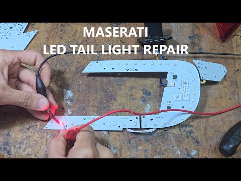 Видео: Ремонт светодиодных задних фонарей Maserati
