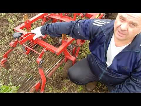 Видео: МТЗ-132 и картофелекопалка