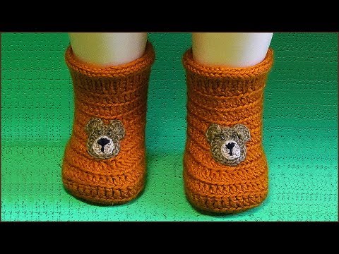 Видео: Пинетки крючком на любой размер. Вязание пинеток крючком. Часть 1.