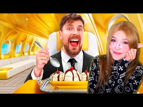Видео: MrBeast - Билет на Самолет за $1 vs $500,000! Реакция на Мистера Биста