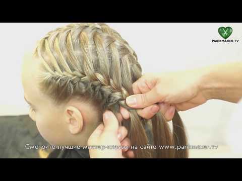 Видео: Детское плетение Cute girls braiding. parikmaxer tv парикмахер тв