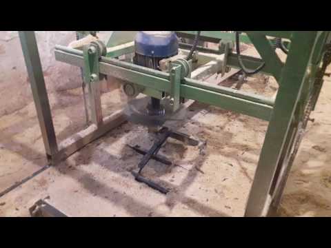 Видео: Пилорама дисковая угловая для паллетной доски, бруса. Disk sawmill. Wood sawmill.Circular saw.