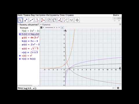 Видео: Как построить графики в программе GeoGebra
