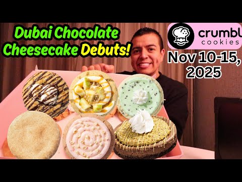 Видео: Обзор НОВОГО печенья Crumbl: Дубайский шоколадный чизкейк, S'Mores, Snickerdoodle, карамель, клуб...