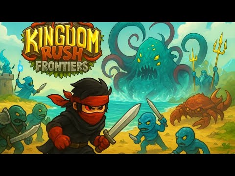 Видео: Kingdom Rush Frontiers / Босс Левіатан Морський Повелитель Глибин / Міні Босси Краби та Посейдони