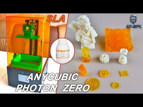Видео: ANYCUBIC PHOTON ZERO 2020! SLA 3d принтер. Полный обзор от 3D-MPL