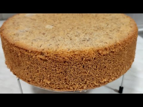 Видео: Простой, пышный БИСКВИТ для торта с грецкими орехами.