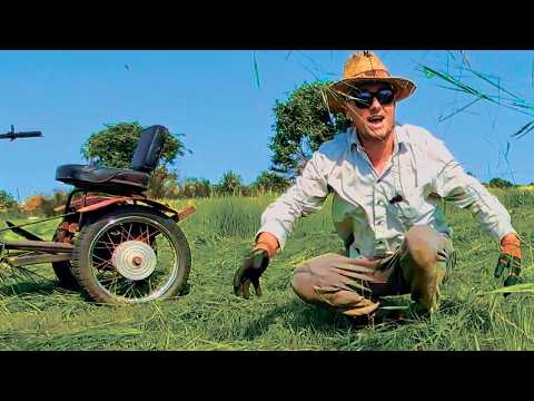 Видео: КОСИТ КАК ЗВЕРЬ! Косилка на мотоблок - НАШИ ЛАЙФХАКИ!